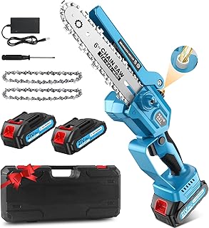 Motosierra Bateria, Motosierra Eléctrica, Con Motor Sin Escobillas De 1000w, 2 Baterías De 2000 Mah, Equipado Con Dispos...