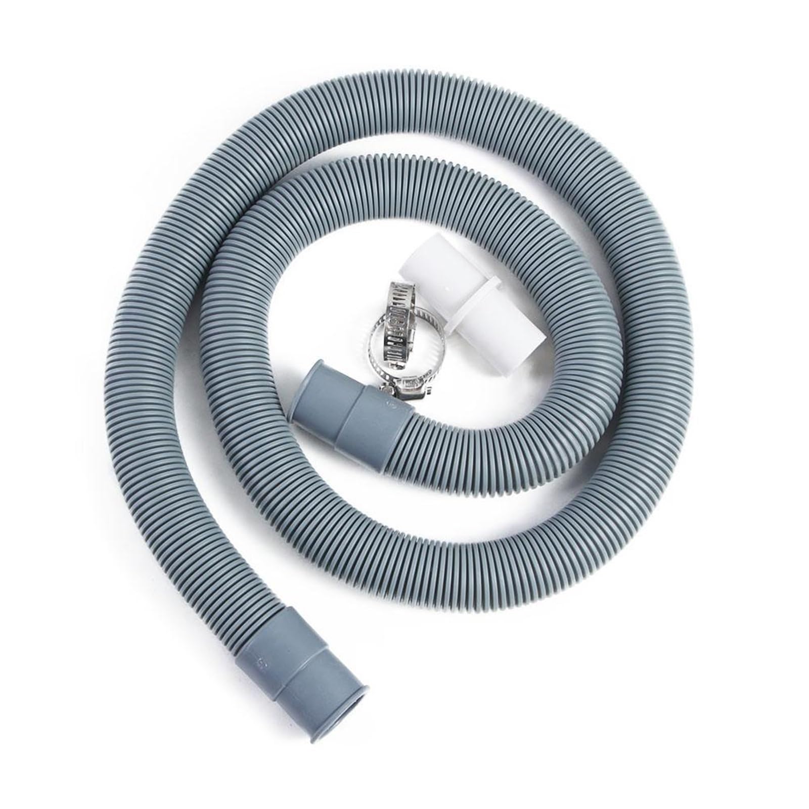 Rrypbovg 2M Washing Machine Drain Hose Universal Washing Machine Dishwasher Drain Waste Hose Extension Pipe Kit Home Bathroom Accessory