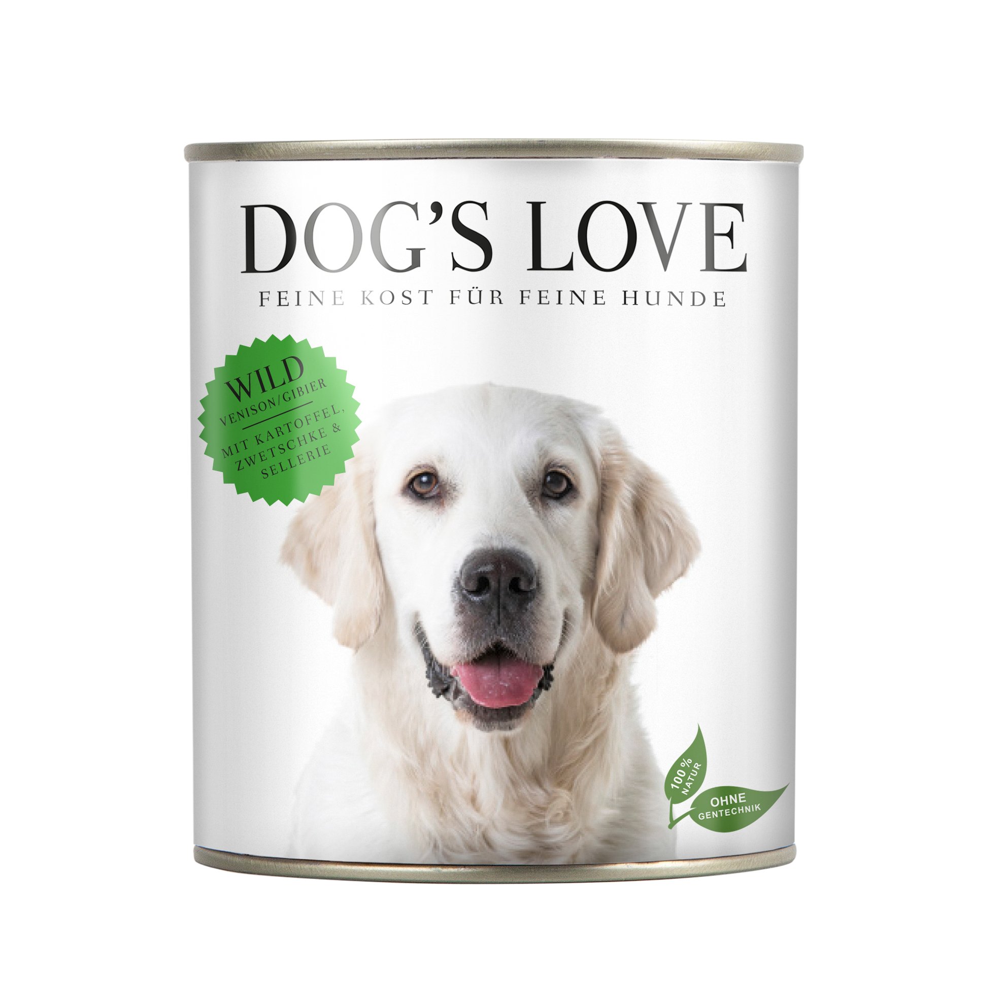 Dog's Love Nourriture pour chien 6x800 g – Adult Wild humide: Menu complet sans céréales 55 % contenu frais, fabriqué en Autriche
