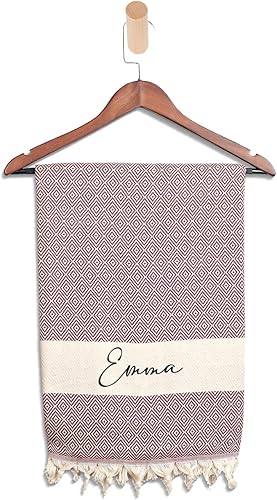 HELLO ACCESORIES Toalla de playa turca 100% algodón, 38 x 70 pulgadas, secado rápido, ligera y sin arena, peshtemal turco para baño, playa, spa