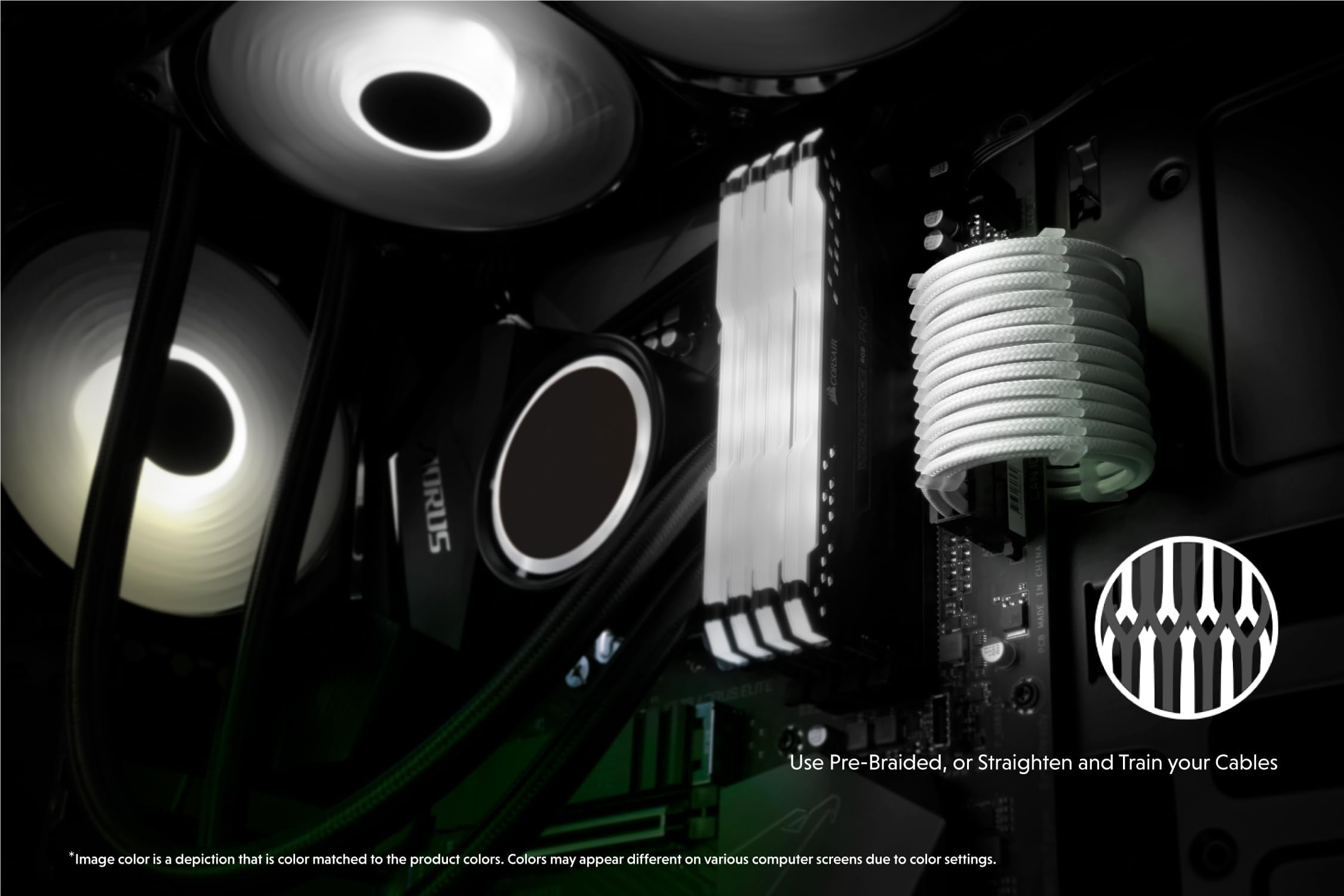 LINKUP - Cavi di prolunga di alimentazione AVA 12VHPWR PCIE 5.0 da 600 W, 16 AWG, con rivestimento a maniche lunghe, spine modellate, kit da 4 pezzi per GPU RTX4000 per prestazioni di gioco per