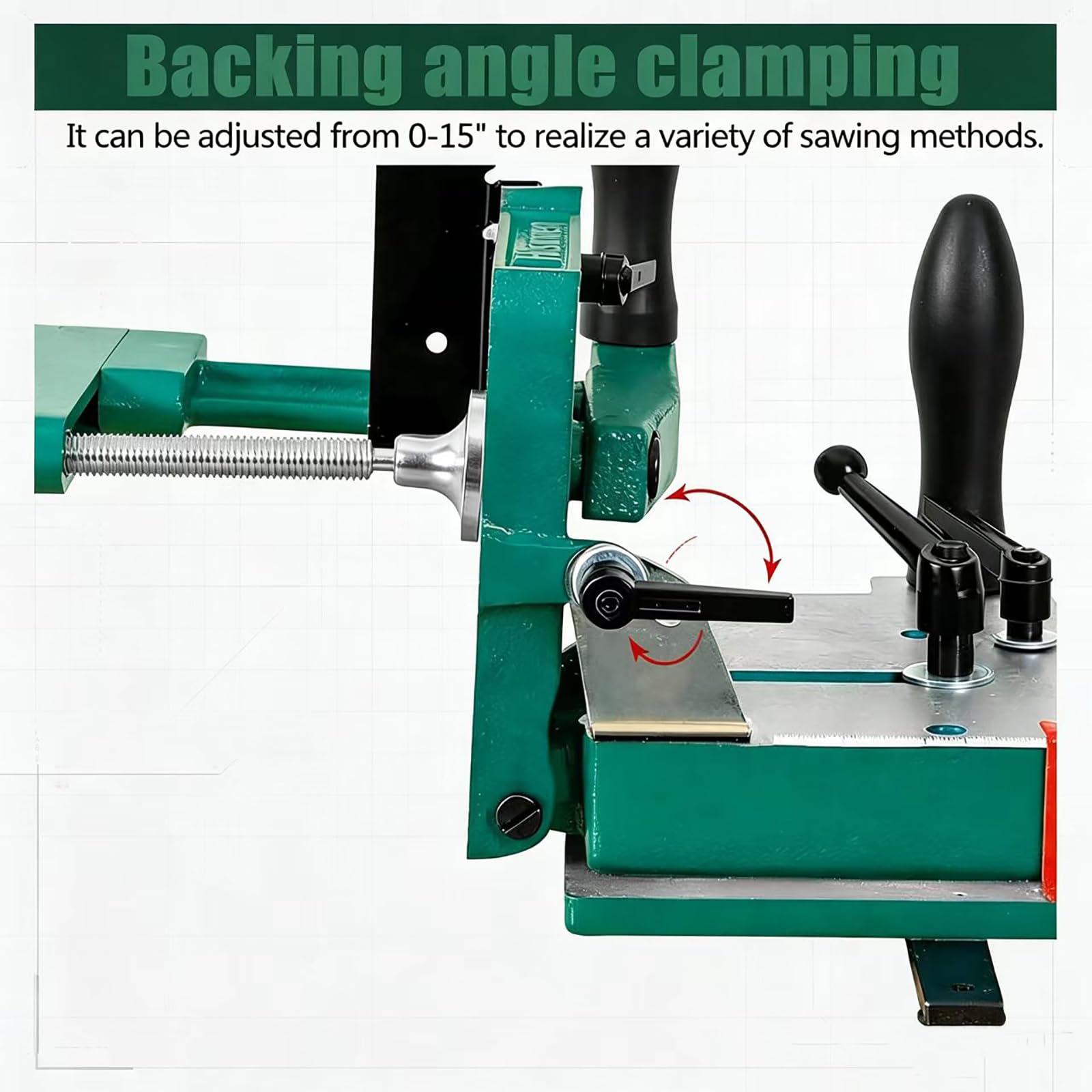 Tenonatrice per Sega da Banco, Larghezza Massima Del Morsetto 82,5 Mm