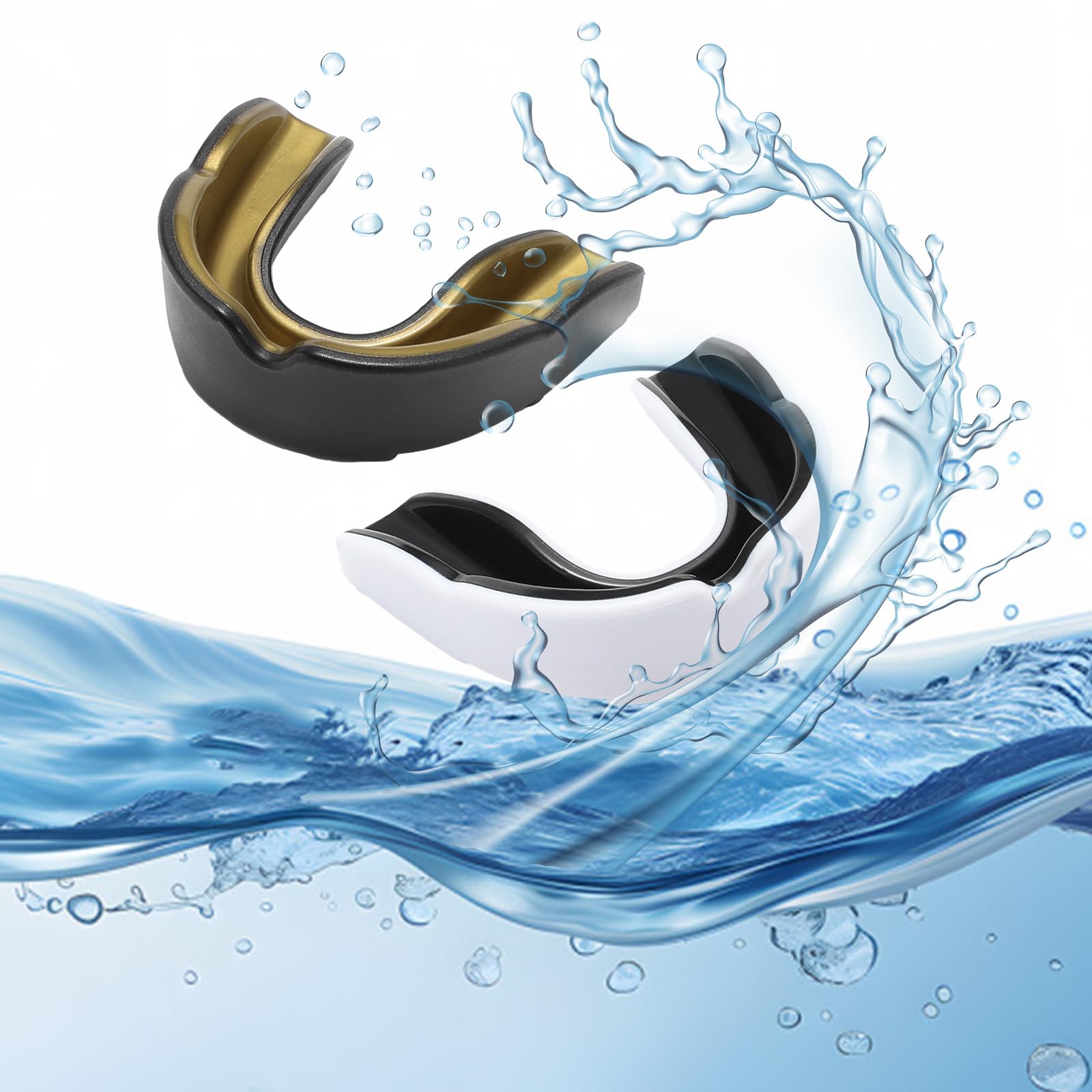 Protège Dent Enfant 5-8 Ans, Protege Dents Boxe Rugby Avec Boîte Miroir pour Boxe, MMA, Hockey, Arts Martiaux, Football, Lacrosse, Kickboxing, Rugby - 5