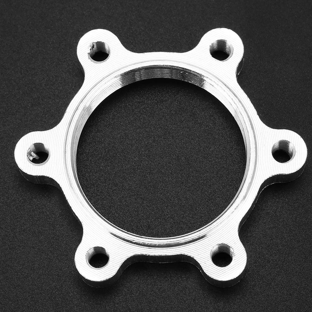 Adapter hamulca tarczowego adapter piasty rowerowej ze stopu, 10 sztuk 44mm/48mm 6 śrub ycle ze stopu aluminium piasty gwintowane wolnobiegiem dysk rowerowy hamulec tarczowy wirnika adaptera kołnierza część zamienna (48 MM)