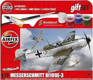 Airfix - Battle of Britain Messerschmitt Bf109E-3 - Starter Set, for + 8 Years