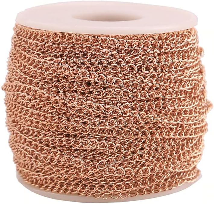 CRAFTS HAVELICrafts Haveli Jewellery Chain for DIY Jewelry Making Necklace Earring Findings Accessories, Golden 2mm Length 10 Mtr,Metal