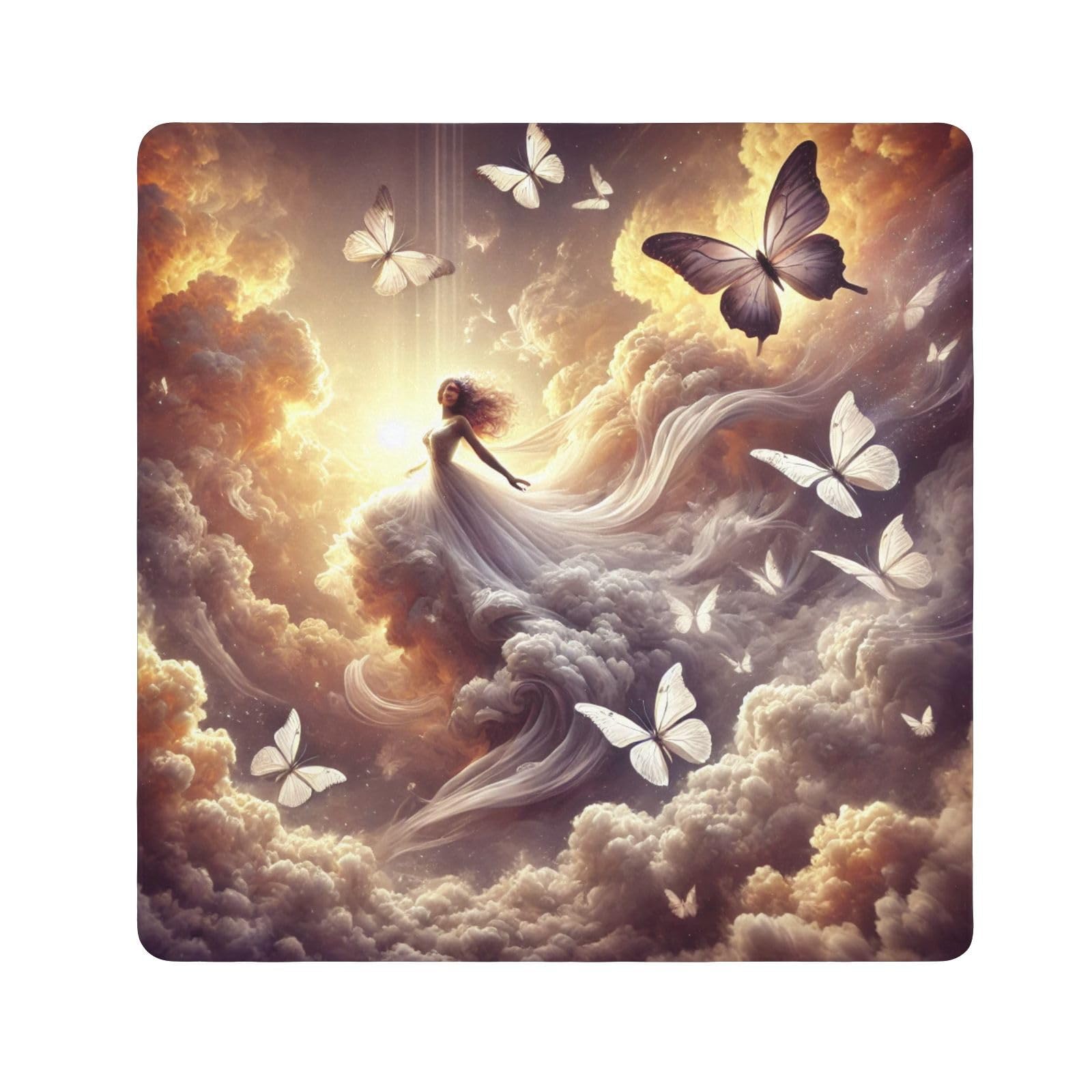 Butterfly Sky Golden Self-adhesive Cloth 17.7