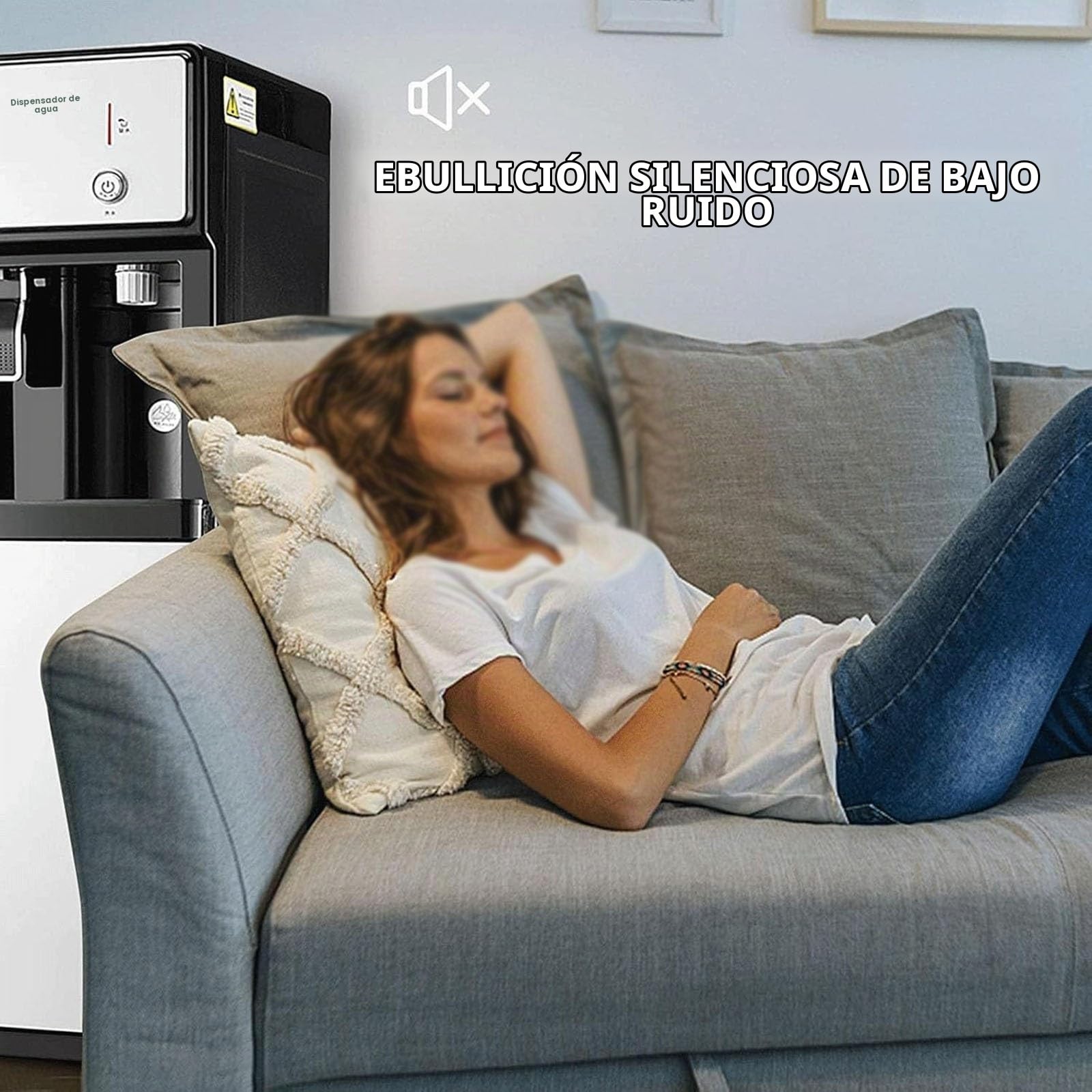 Dispensador De Agua para Garrafas,Maquina De Agua Fria Y Caliente,Fuente De Agua De Pie Carga Inferior,3 Configuraciones Temperatura,para El Hogar Café Té Bar Dormitorio