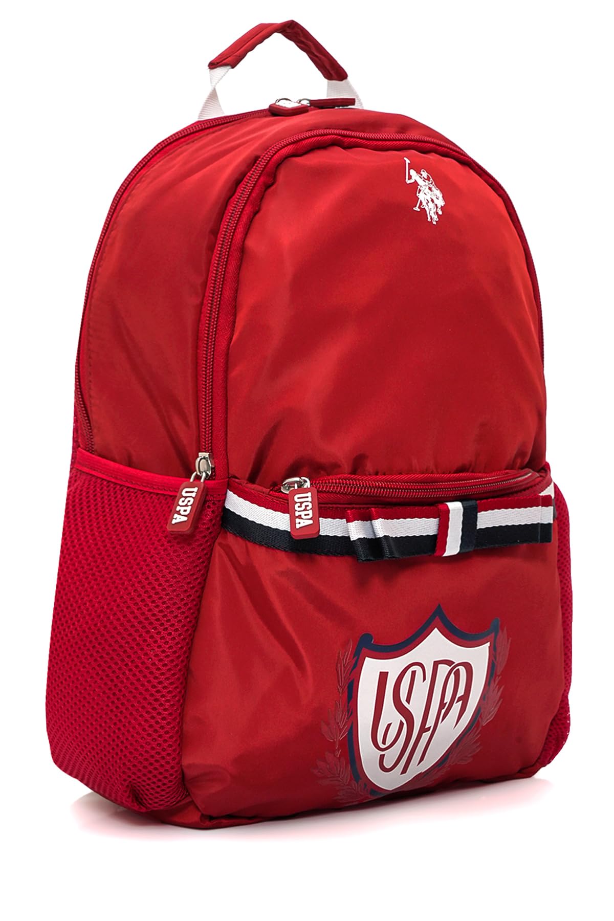 U.S. POLO ASSN. U.S. Polo. Assn. Unisex Okul Çanta Seti Plset242848586,Kırmızı Tek Ebat