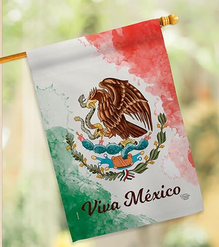 Miniatura 9 de Ornamento Collection Viva México Casa Bandera Pack de Nación Regional Internacional Mundo País Particular Área Decoración Banner Pequeño Jardín