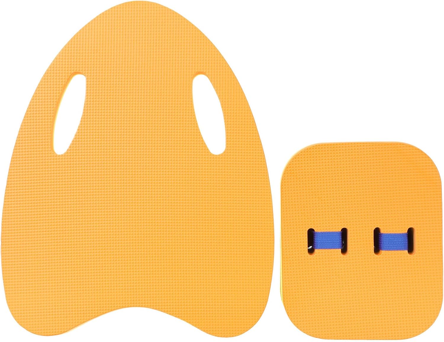 2pcs Swimming Kickboard and Back Float Set, Eva Portable Swim Training Float for Beginners, Orange Swim Board with Back Support for Pool and Water Sports