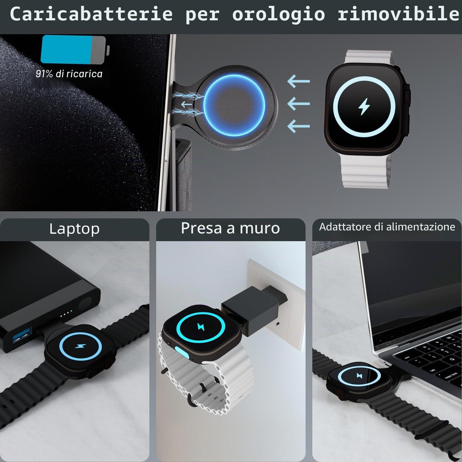 GORESE Organizer da scrivania 3 in 1 con stazione di ricarica induttiva in pelle per ufficio, 30 W ricarica wireless per iPhone 16/15/14/13/12/11/Pro/Max/XS iWatch7/6/5/4/3 AirPods3/2 AirPods 3/2/Pro