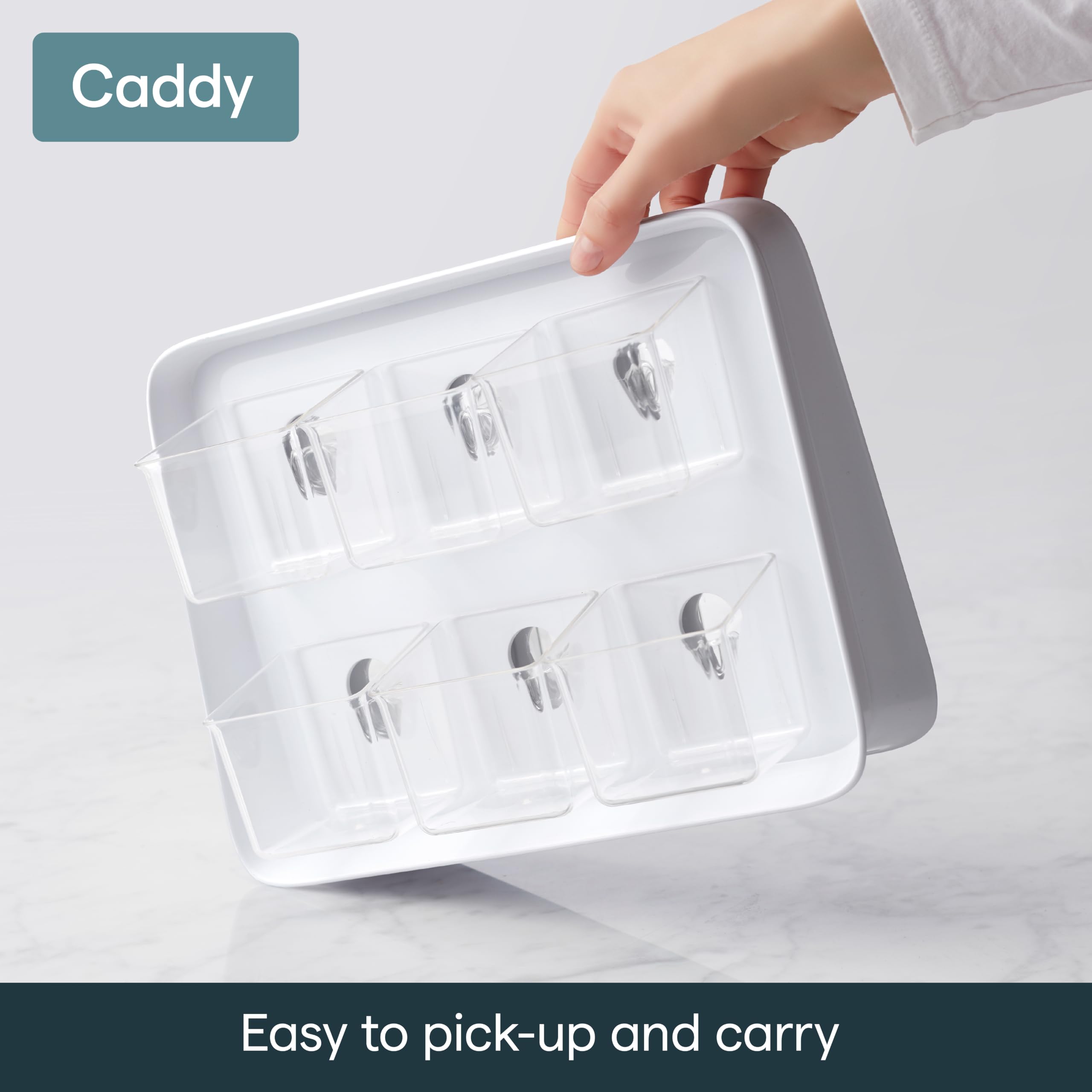 YouCopia Nowy organizer na herbatę, 120 torebek, biały
