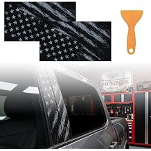 Car B Pillar Sticker Decal Set, 2 PCS Personalized Vehicle Door Window Pillar Stickers, Waterproof American Flag Vinyl Wrap for Side Door Trim Decoration, Vinyl Car Wrap for SUV Truck Van