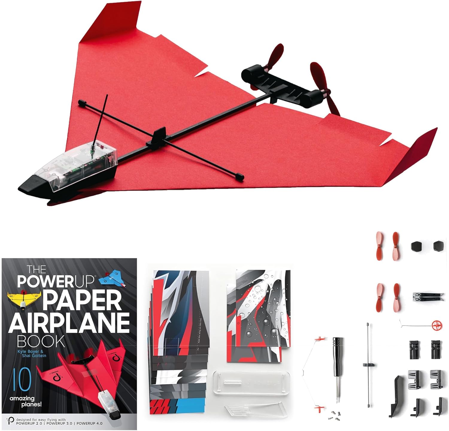 POWERUP 4.0 Ultimate Flight Bundle 4.0 with Paper Templates, Accessories, Spare Parts and Book