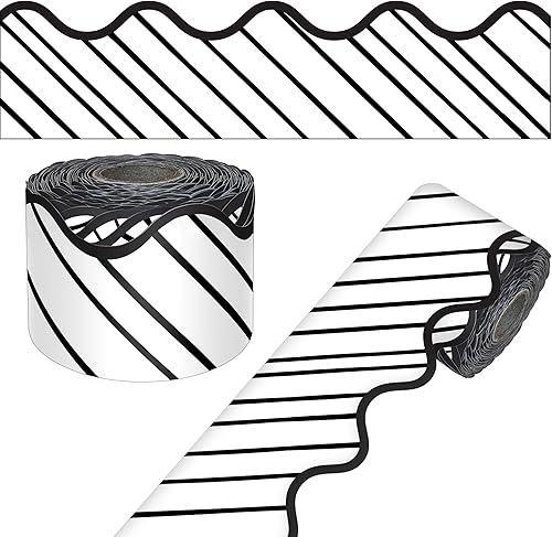 Miniatura 41 de Carson Dellosa 65 pies de bordes para tablón de anuncios verde lima, 1 rollo de borde festoneado para pizarra rodante, corcho y cartulina, Día