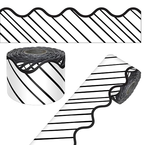 Carson Dellosa 65Ft of Black and White Bulletin Board Borders