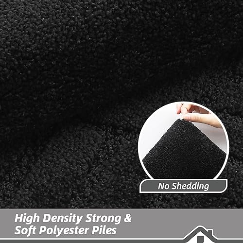 Miniatura 5 de BEQHAUSE Tapete antideslizante para puerta delantera, lavable de bajo perfil, para la entrada de la puerta principal, tapete absorbente de