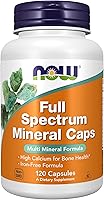 Vista 8 de Suplementos NOW, cápsulas minerales de espectro completo, fórmula multimineral, 240 cápsulas vegetales