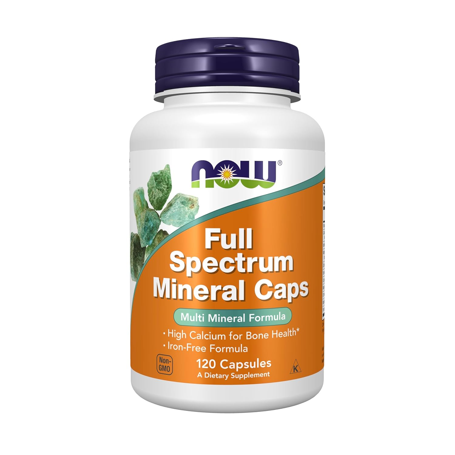 NOW Supplements Full Spectrum Mineral Caps Multi Mineral Formula 120 Veg Capsules
