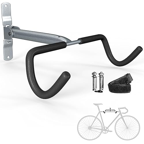 Charles Daily Portabicicletas montado en la pared, soporte de pared plegable para almacenamiento de bicicletas y ahorro de espacio - Portabicicletas