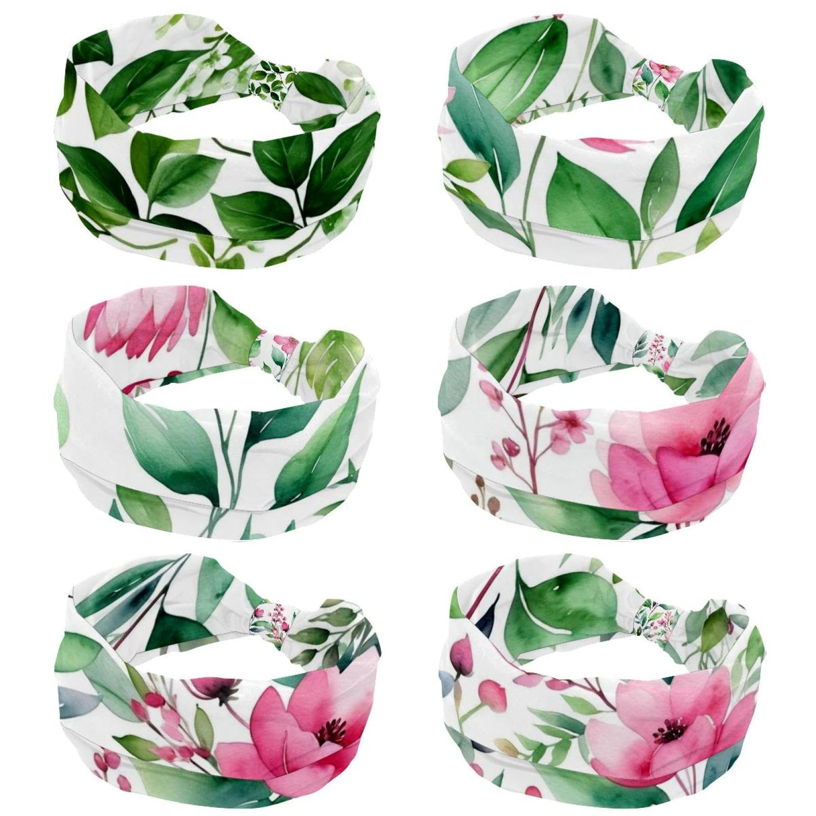 Bandeaux élastiques cheveux de qualité supérieure style botanique chic - 14
