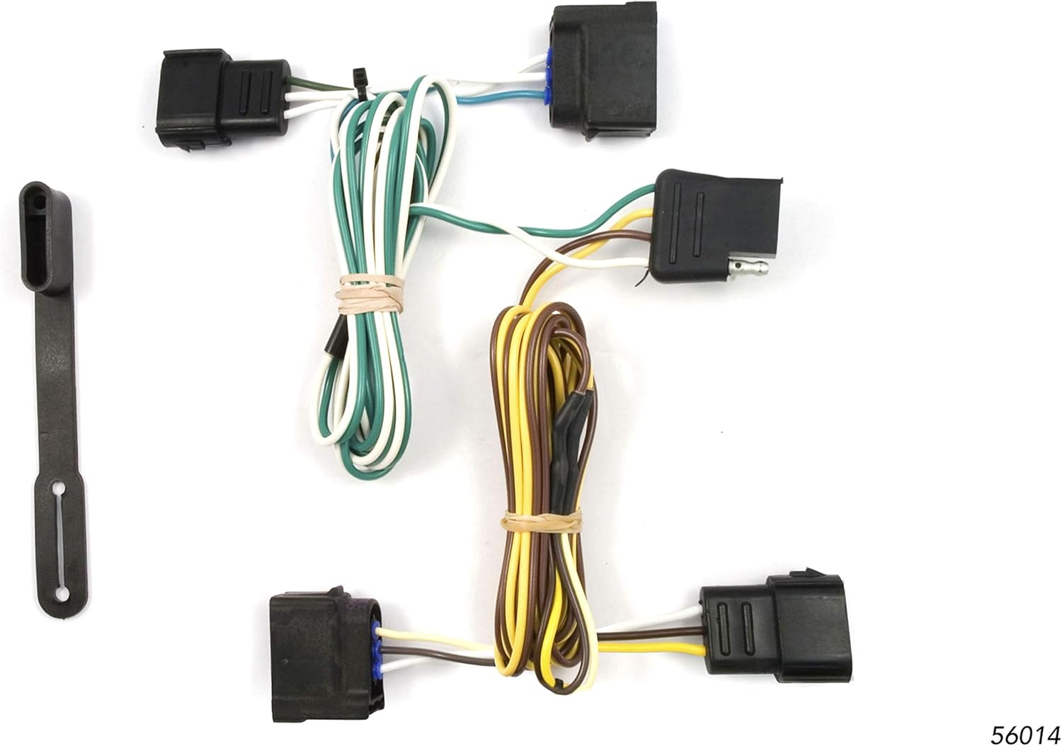 CURT 56014 Vehicle-Side Custom 4-Pin Trailer Wiring Harness, Fits Select Chevrolet Corvette, Ford Focus, Ranger