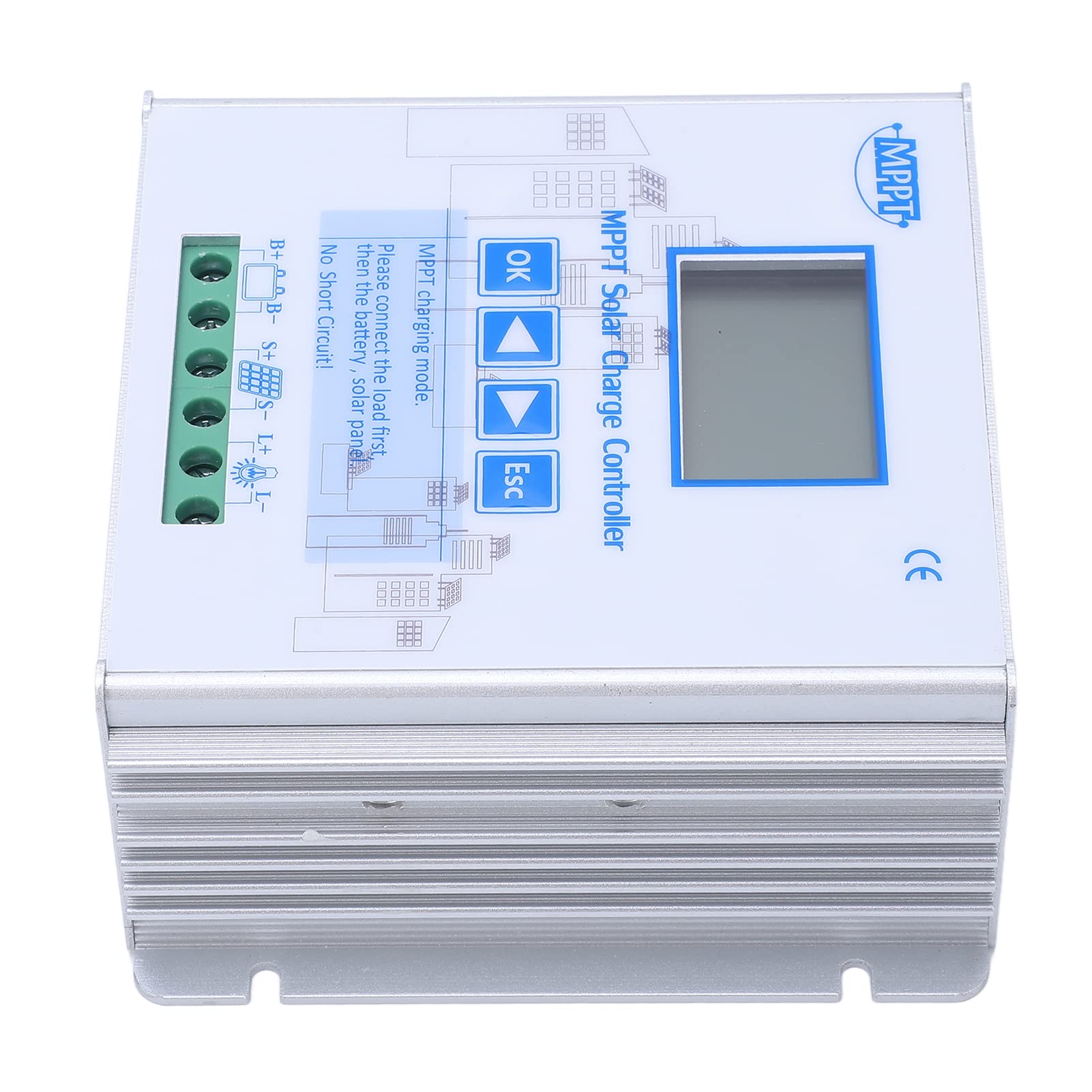 MPPT Solar Boost Controller 10A 12V / 24V |80-V-PV-Eingang, sicherer Schutz für netzunabhängige Systeme |Solarpanel-Regler für Wohnmobil-/Boots-/Heimbatterie |Lithiumkompatibel
