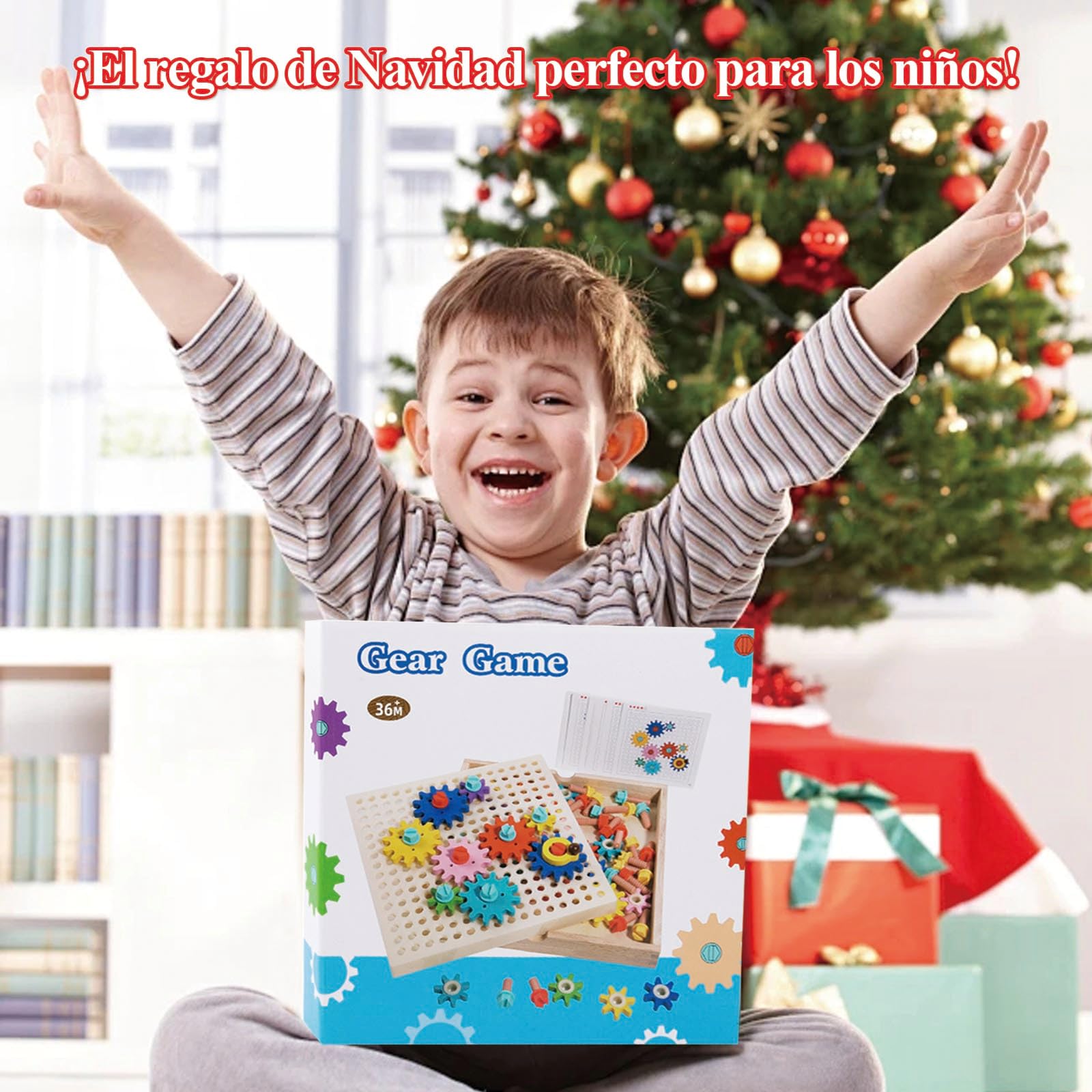 Juguetes Montessori 3 4 5 Años, Busy Board, Engranajes, Herramientas Juguete, Juguetes Madera 3 Años, Juguete Educativo, Regalo Niño Niña 3–5 Años