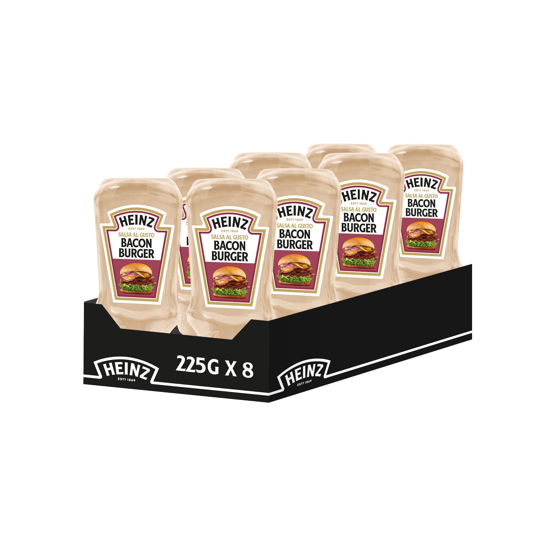 Heinz Salsa Bacon Burger - 225 g (8 Pezzi)