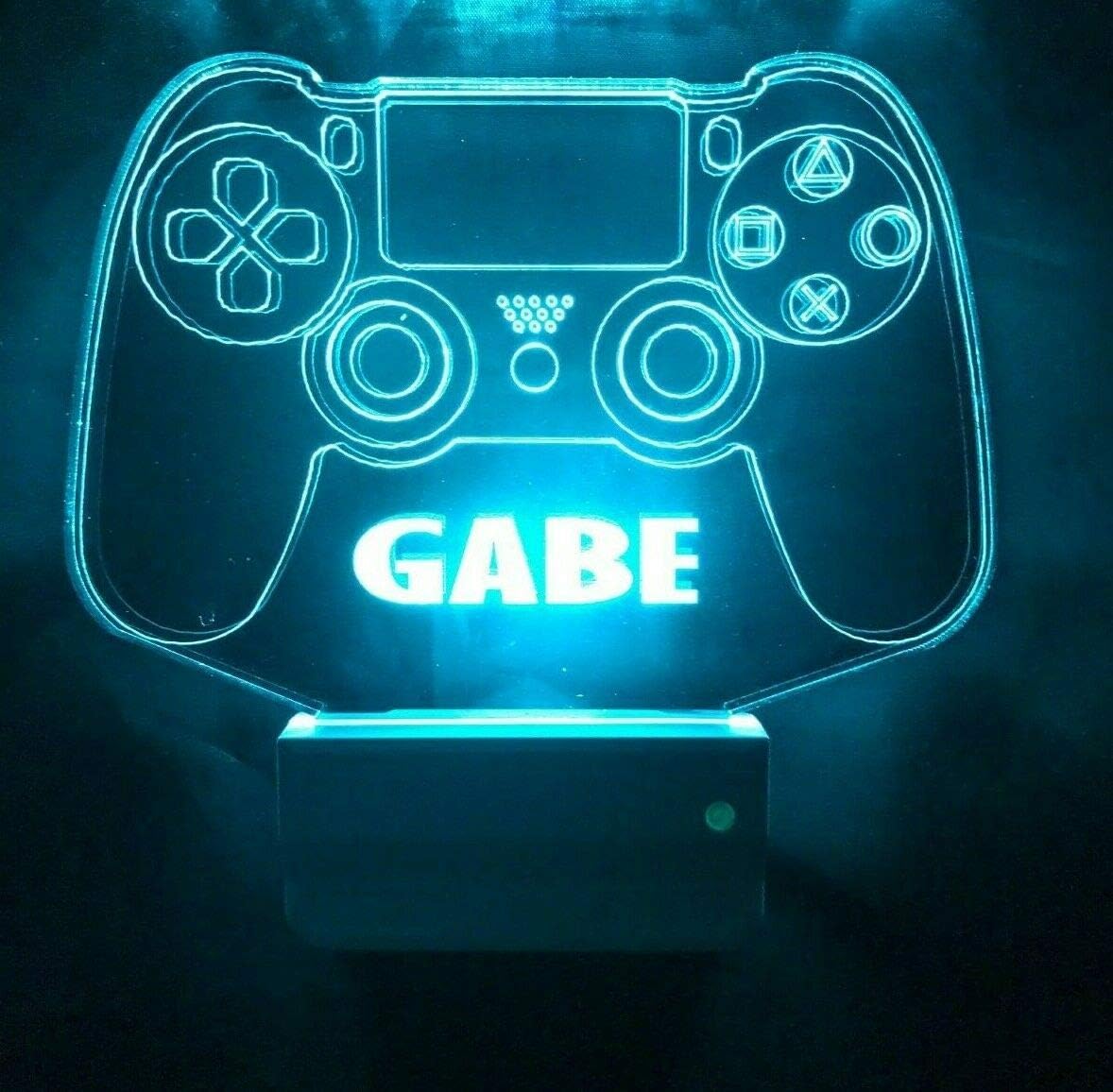 Video Game Console Controller Night Light Multi Color Personalized Gaming Room LED Plug-in, Cool-Touch With Smart Dusk to Dawn Sensor, Room Decor Bedroom, Bathroom, Hallway, Play Room Great Gift
