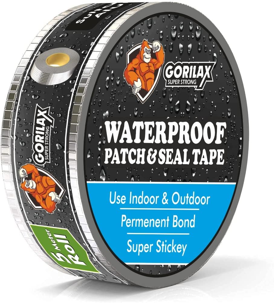 Fabbarries Super Strong Adhesive Waterproof Sealant Aluminum Butyl Tape | Instantly Stops Leakages | Best Permanent Repair for Roof Leaks, Surface Crack, Water tank, Etc... (2 inches x 5 meter) (B0C7KMHXH9) Amazon Price History, Amazon Price Tracker