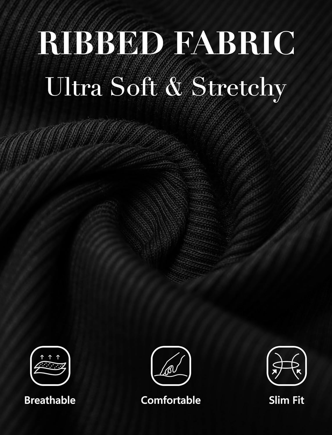 Womens Ribbed Long Sleeve Crop Tops Tight Fitted Crew Neck T-Shirts for Women Trendy Basic Tees 2025 Fall - Image 5