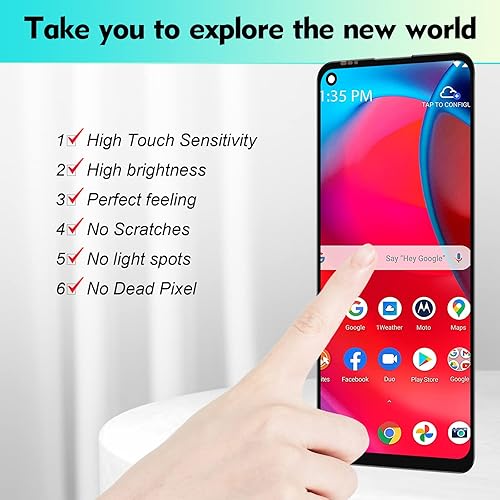 Miniatura 4 de YHXMARSCAN Reemplazo para Motorola Moto G Stylus 5G 2021 Ensamble de digitalizador de pantalla táctil Motorola XT2131 XT2131DL XT2131-1 XT31-3