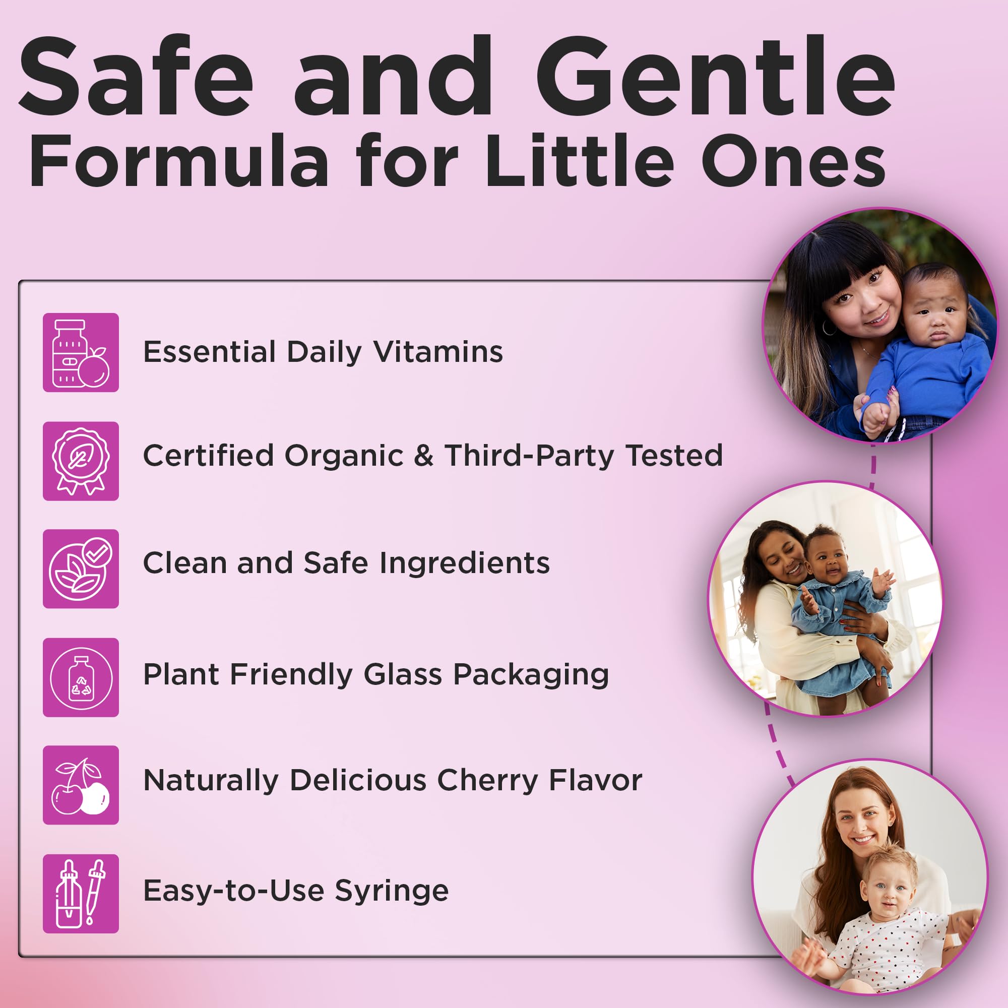 Organic Liquid Baby Multivitamin Drops Cherry Flavor (1 Fl Oz) 2 Months+ — Amazon image 4