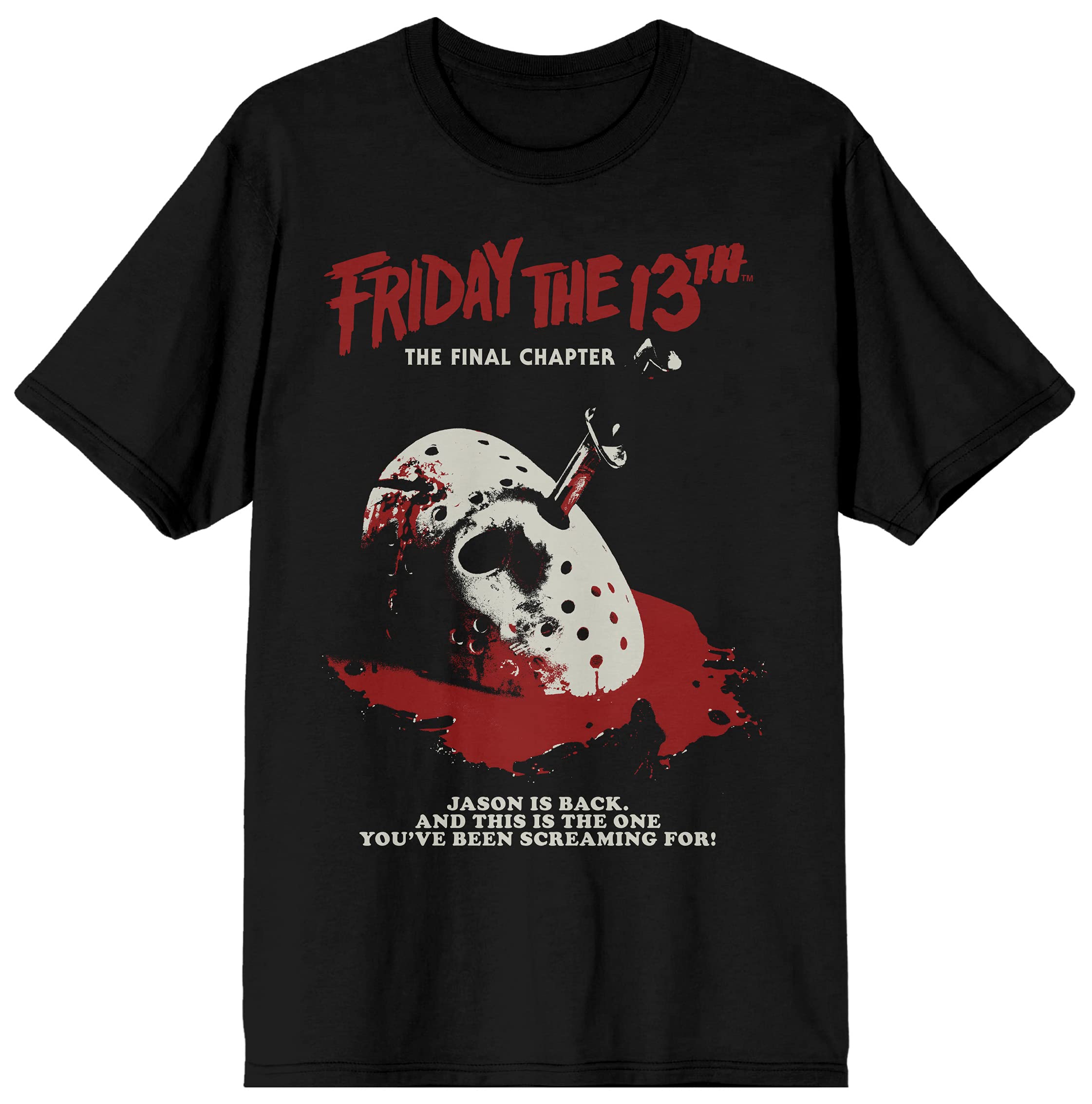 Friday The 13th Final Chapter Poster Men's Black T-Shirt