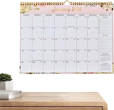 2026-2027 Wall Calendar 14.5 X 11.8 Inch Planner Chart