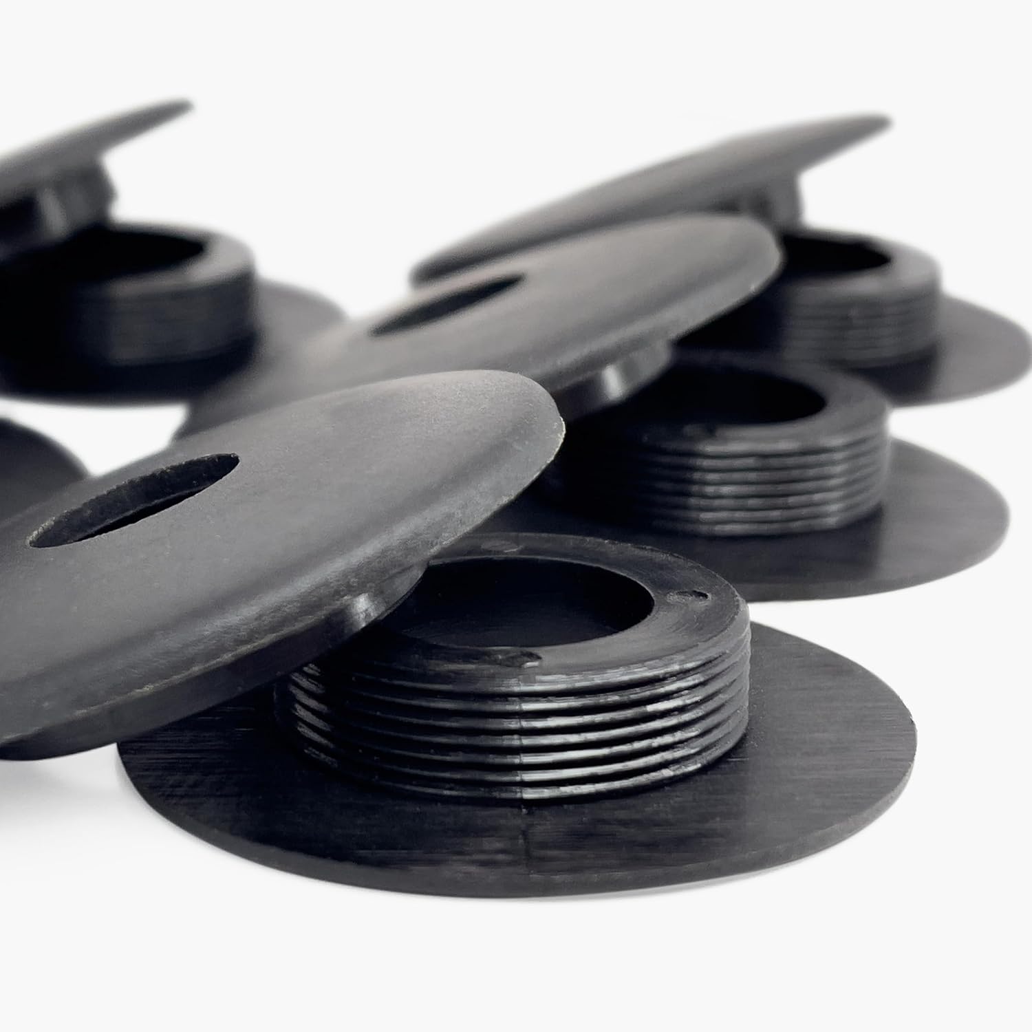 Universal Car Floor Mat Clips 5-Pack Compatible with Chevrolet GMC Cadillac Buick & Many Brands - Round Post Carpet Mat Retainer 13142011 13142012, Click&Fit, Black