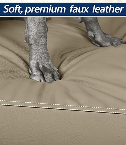 Miniatura 2 de Cama impermeable para perro para jaula, camas para perros resistentes al pelo con fundas lavables, alfombrilla ortopédica de espuma para mascotas