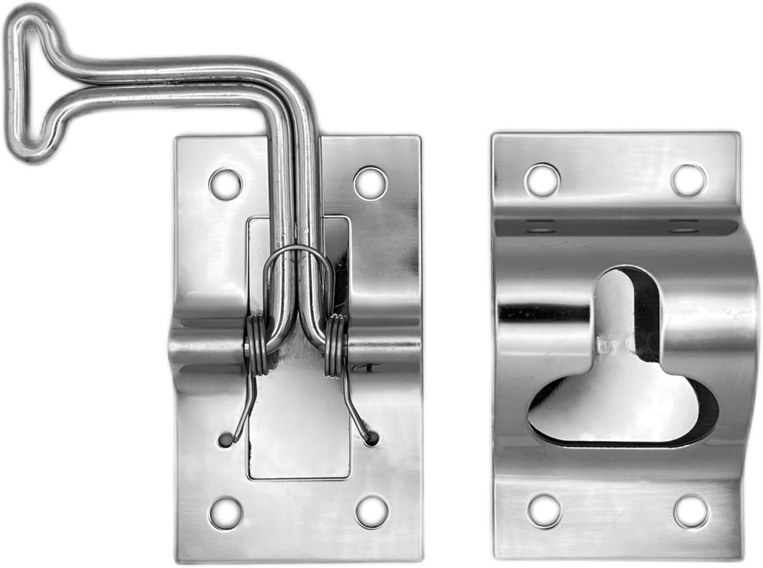 RV Designer E277 90° Entry Door Holder, Stainless Steel, Silver