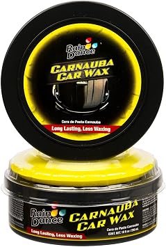 Rain Dance Carnauba Car Wax - 10 Fl Oz - Smoothens Fine Scratches Creating Brialliant and Shiny Surface
