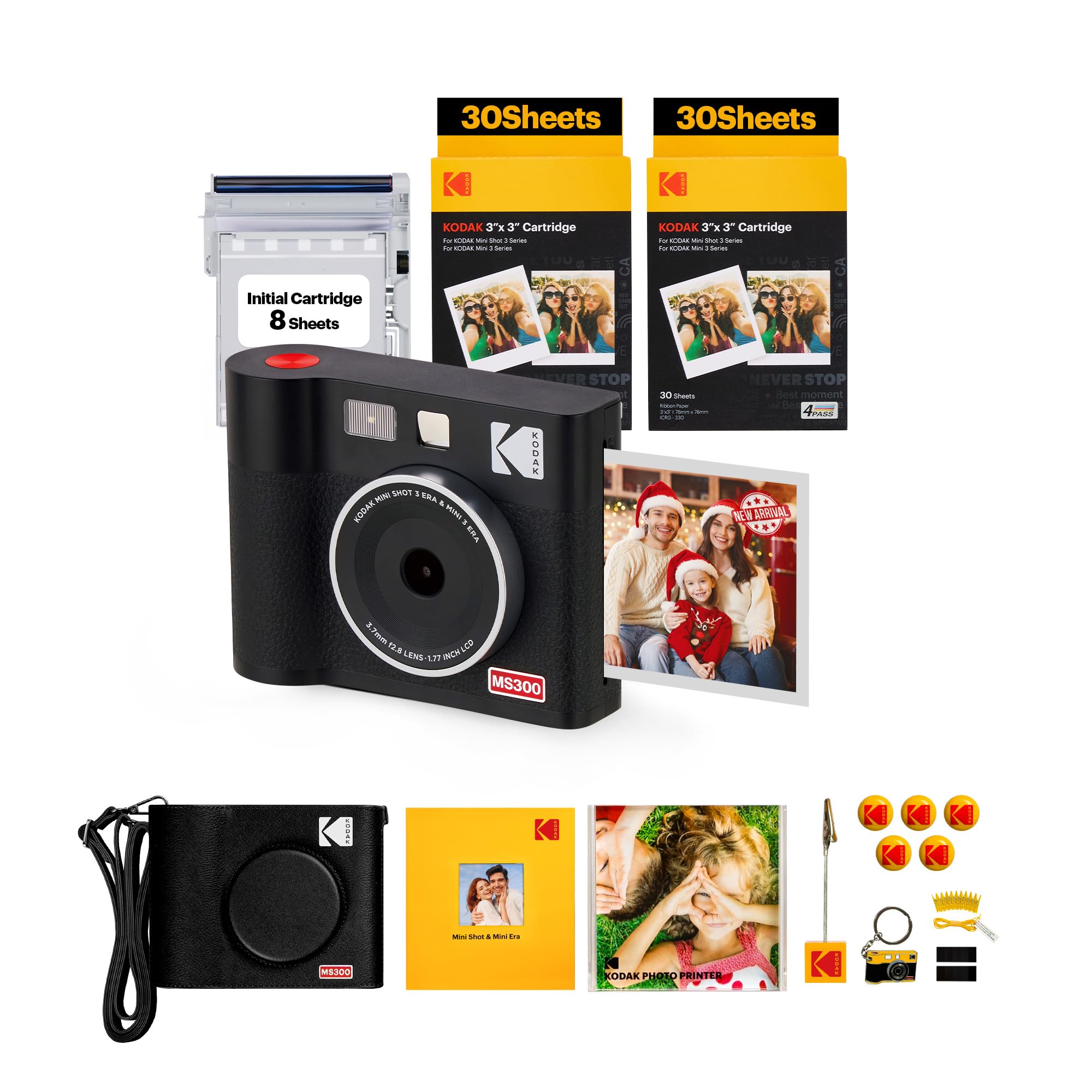 KODAK Mini Shot 3 Era 3x3” Instant Digital Camera & Photo Printer, 2-in-1 Portable Print Camera