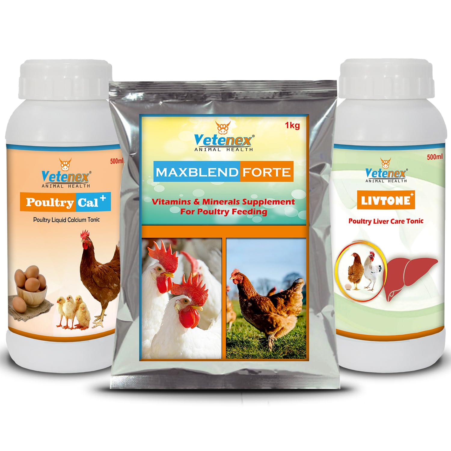 VETENEX Poultry Feed Premix, Calcium Supplement & Liver Tonic - (Pack of 3) (B0C711H47P) Amazon Price History, Amazon Price Tracker