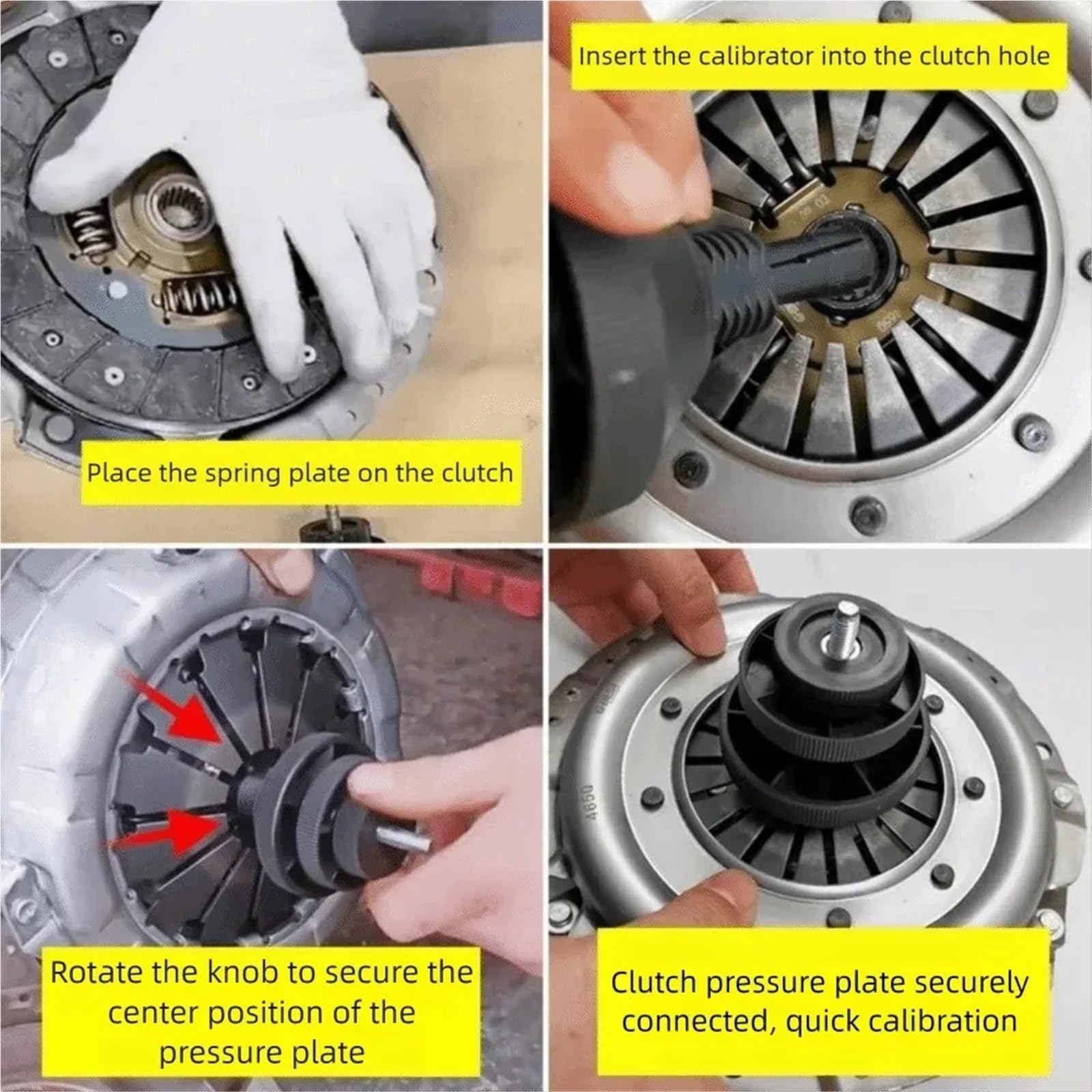 Kit centraggio Frizione Strumento Calibrazione Frizione Auto Allineamento Centratura Universale Smontare Macchine Correzione Set Sostituzione Trasmissione Cuscinetto Mano