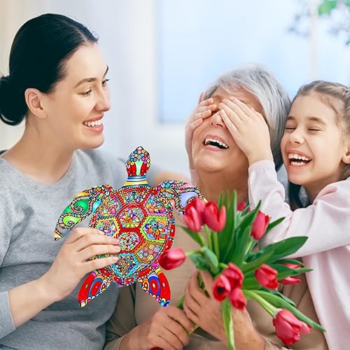 Miniatura 6 de Molinillo de viento de tortuga, giratorio de viento de tortuga colgante para patio y jardín, regalo único, giratorio de viento colgante 3D al aire