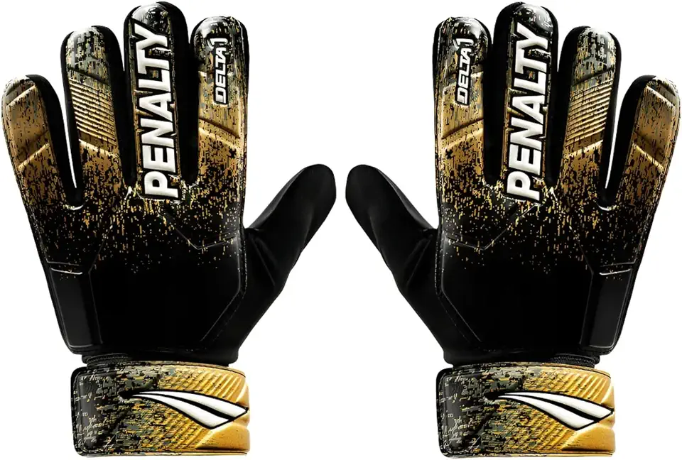 Luva Unissex Penalty Delta 1 X-Grip Preto/Dourado