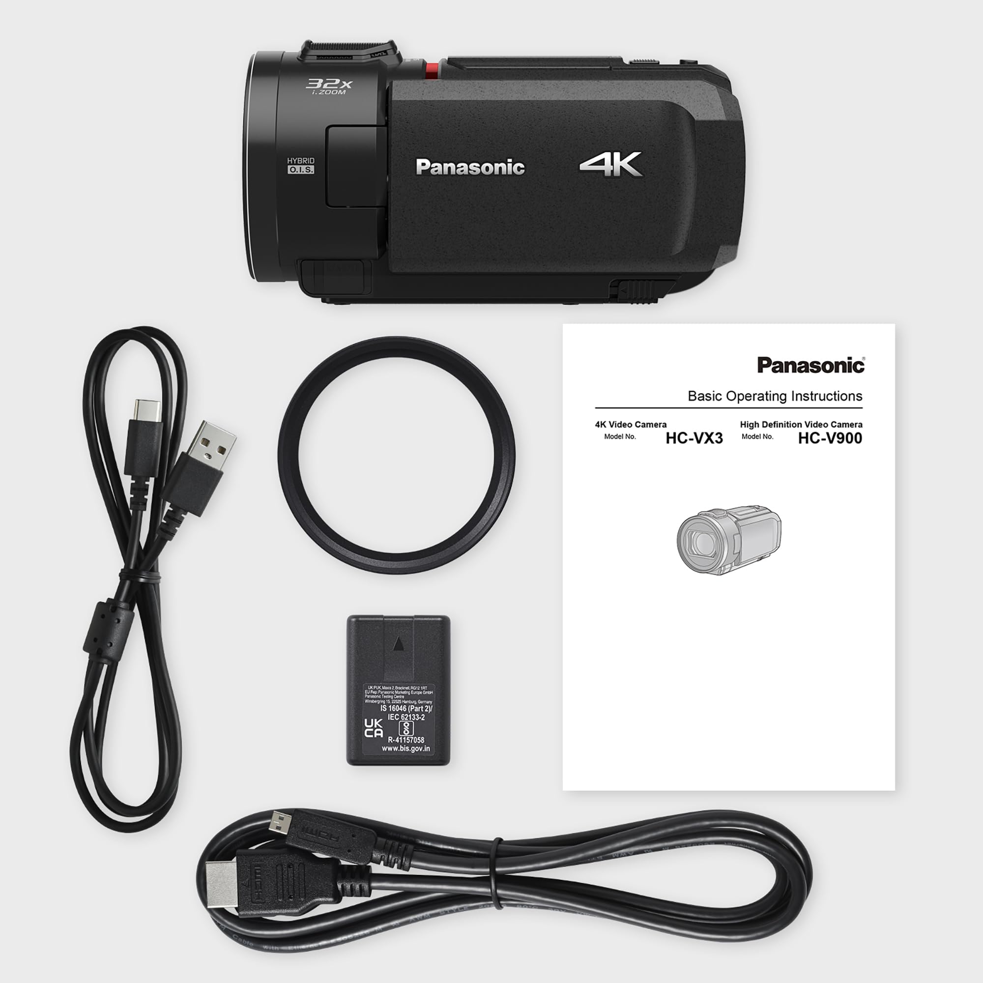 Panasonic VX3 | 4K Camcorder (4K 25p Video Quality, 24x
