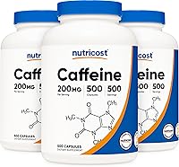 Vista 8 de Nutricost, Píldoras con cafeína, 4 lb por porción, 1