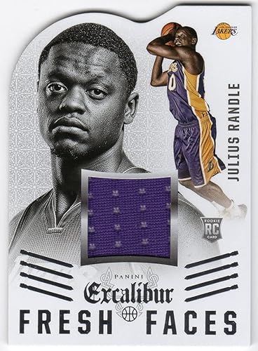 Julius Randle 2014-15 Panini Excalibur Fresh Faces Rookie Die Cut Jersey Card New York Knicks Los Angeles Lakers