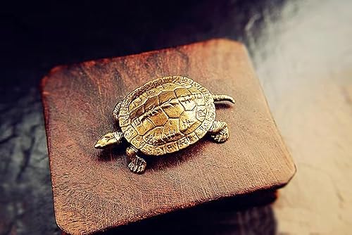 Vista 14 de Figura de estatua de tortuga de latón de latón, figura decorativa para oficina en casa (2 unidades, dorado) 2 piezas, dorado,1 unidad,2 piezas,2